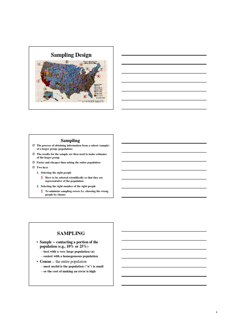 Sampling Design | PDF