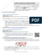 Roteiro de Estudos Química - 2º Ano - Química - 22 À 26-06