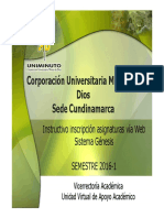 f10044376 Instructivo Inscripcin Asignaturas GENESIS