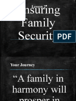 Ensuring Family Security: Lesson 2