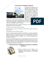 El Ministerio de Hacienda de La República Dominicana