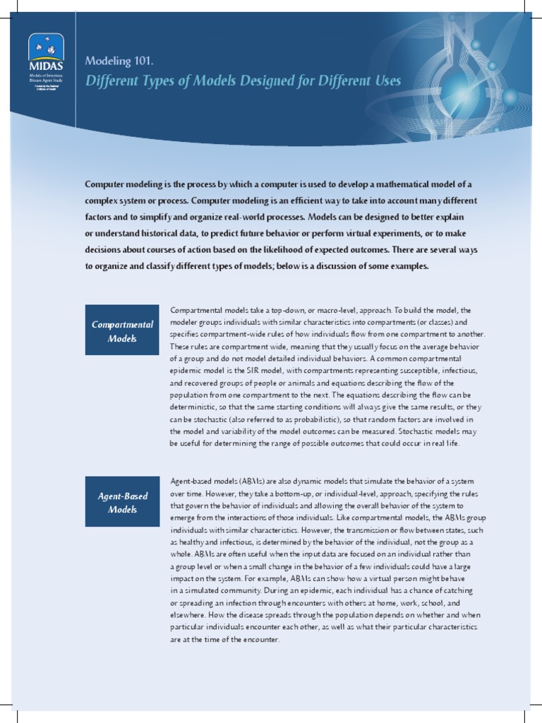 MIDAS 101 Model Types Flyer Web PDF | PDF | Agent Based Model ...
