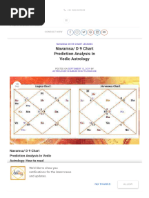Navamsa - D 9 Chart Prediction Analysis in Vedic Astrology PDF