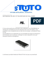 MesTuto - NOTEBOOK PB HEV ST106 REFUSE DE S'ALLUMER