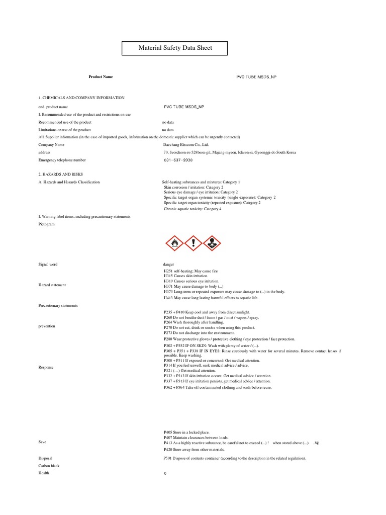 Dioctyl Terephthalate MSDS Summary | PDF | Solubility | Magnesium