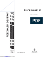 Feedback-Fbq 2496-Manual
