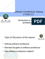 Week 2 - Introduction To Software Architectures