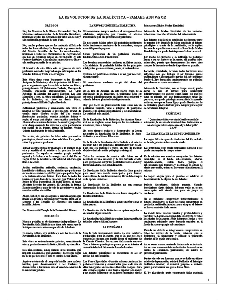 La Revolución De La Dialectica Pdf Mente Psique Psicología