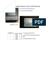 Bộ Điều Khiển Nhiệt Độ Rex-C100 (Có Hỗ Trợ Pid) : PV: Present value (nhiet độ cb) SV: Set value (nhiet độ đat)