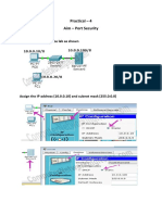 Port Security Lab - Configure Switch Port Security