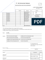 Accounting Slip and Evidence 10 10 2017: PT. JCB International Indonesia