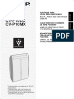 Sharp CV-P10MX Portable Air Conditioner Manual