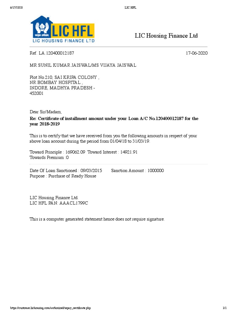 Lic Hfl Customer Care Mobile Number