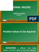 Chapter 3 Personal Values