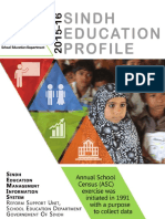 Sindh Education Profile 2015-16