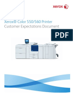 Xerox Color 550 560 Printer Customer Expectations Document PDF