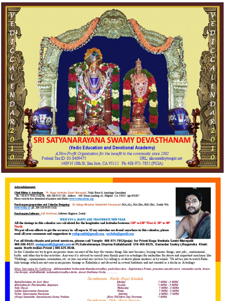 2010 Calendar Veda | PDF | Ancient Astronomy | Astronomy
