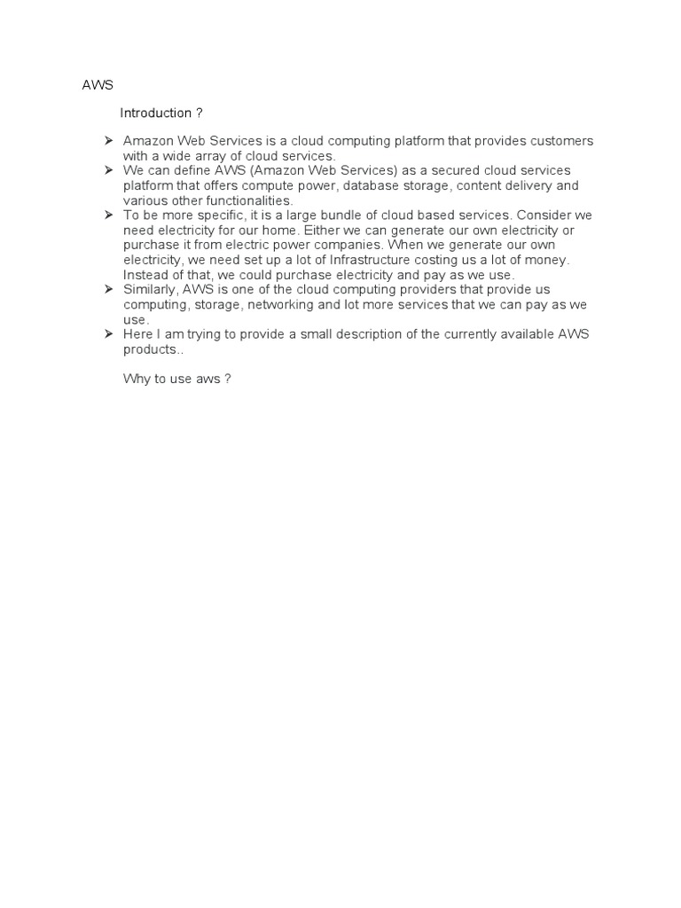 Aws Introduction Pdf