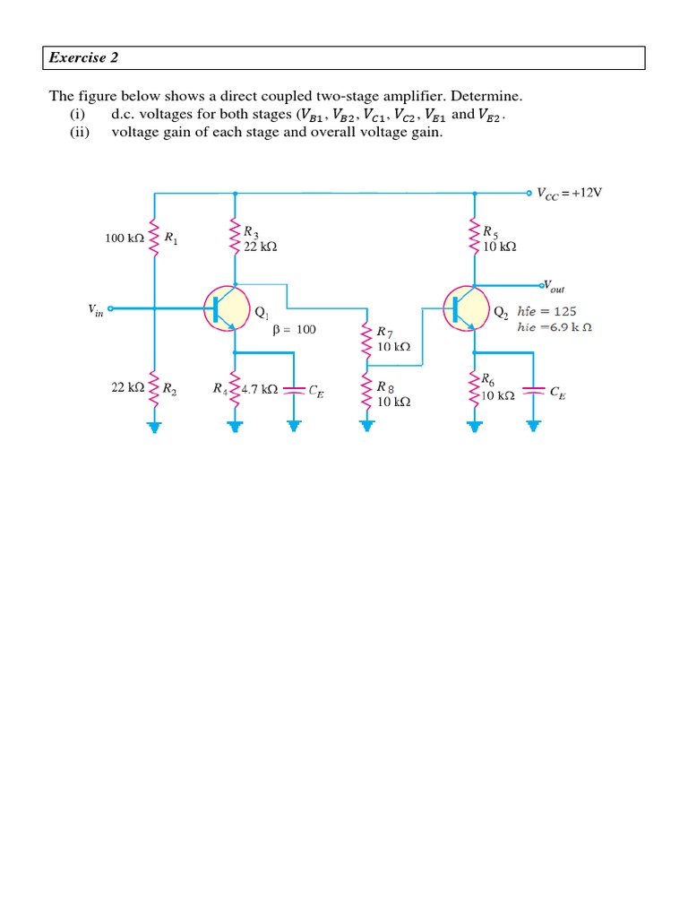 Two-Stage Amplifier Analysis Guide | PDF | Teaching Methods & Materials