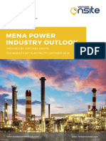 Mena Power Industry Outlook: Prepared by Ventures Onsite For Middle East Electricity - October 2018
