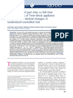 Part Time Vs Full Time Wear of Twin Block - Parekh2019