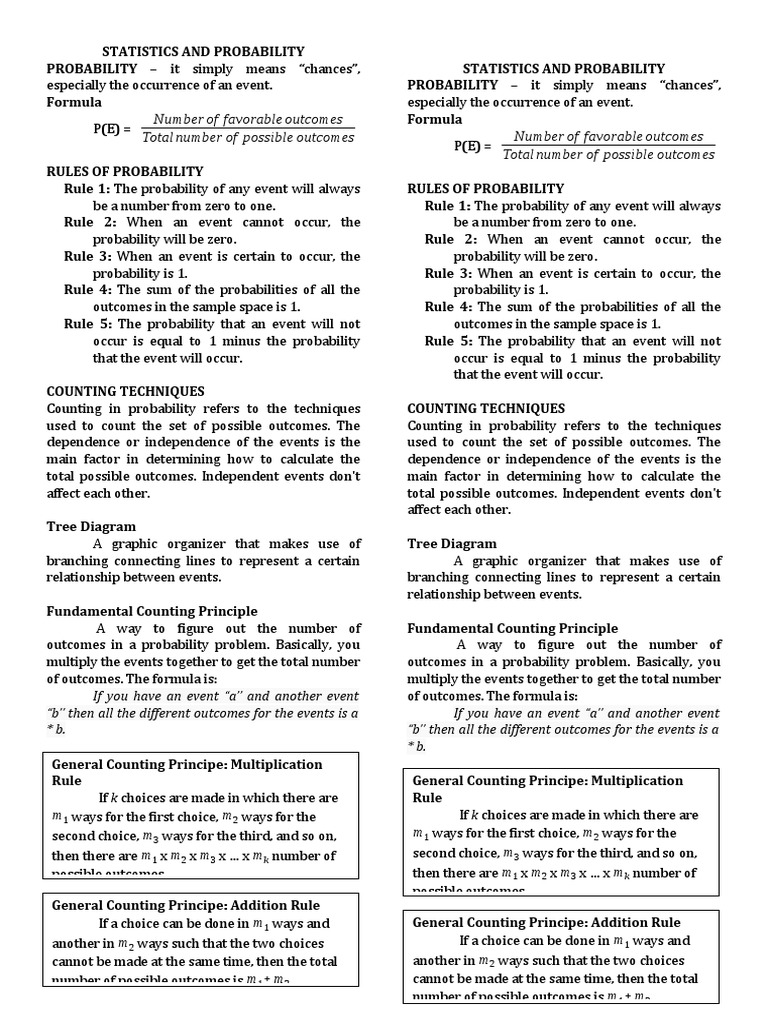 Understanding Probability Basics | PDF | Probability | Mean