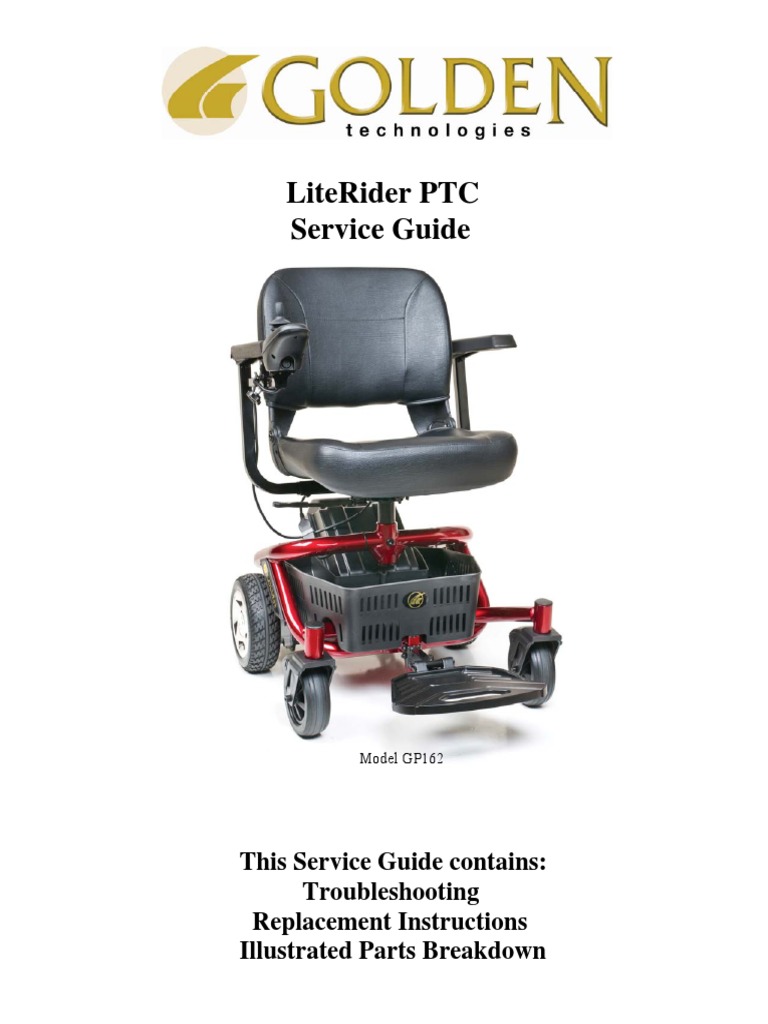 Golden Technologies Literider PTC Envy GP162 GB160 Part and Service