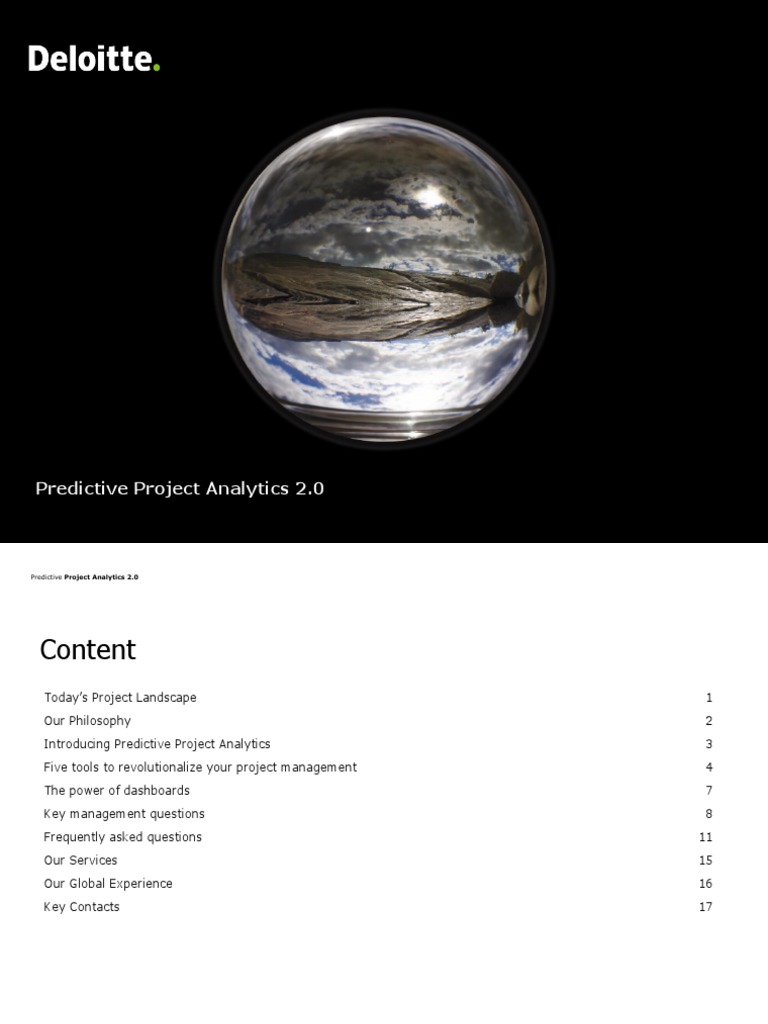 Predictive Project Analytics 2.0 - Today's Project Landscape | PDF ...