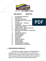 Rally TT Colombia Reglamento Deportivo (provisional)
