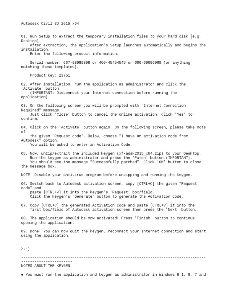 Install Instruction PDF 64 Bit Computing Microsoft Windows