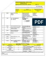 Sapphire International School, Noida SESSION 2019-20 Schedule For Internal Assessment (Term I) Class: VI