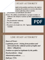 Line /staff Authority