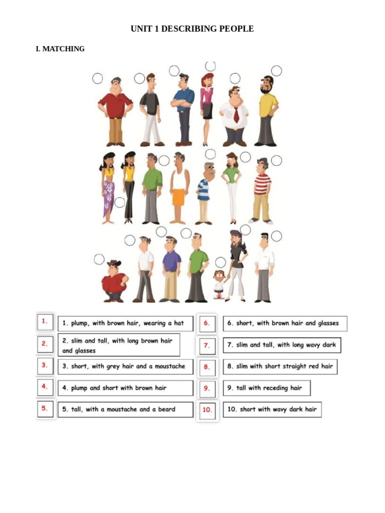 Unit 1 Describing People PDF | PDF