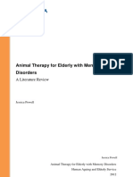 Animal Therapy For Elderly With Memory Disorders