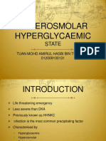 Hyperosmolar Hyperglycaemic: State