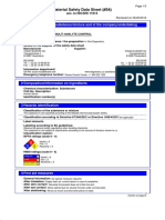 Material Safety Data Sheet (#34) : 1 Identification of The Substance/mixture and of The Company/undertaking