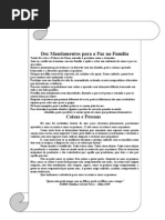 10 mandamento para paz na família