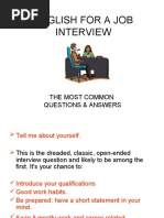 English For A Job Interview: The Most Common Questions & Answers