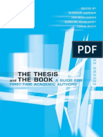 The Thesis and the Book - Harman, Eleanor;