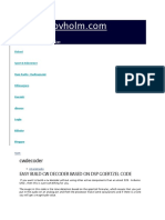 CW DECODER BASED ON DSP GOERTZEL CODE