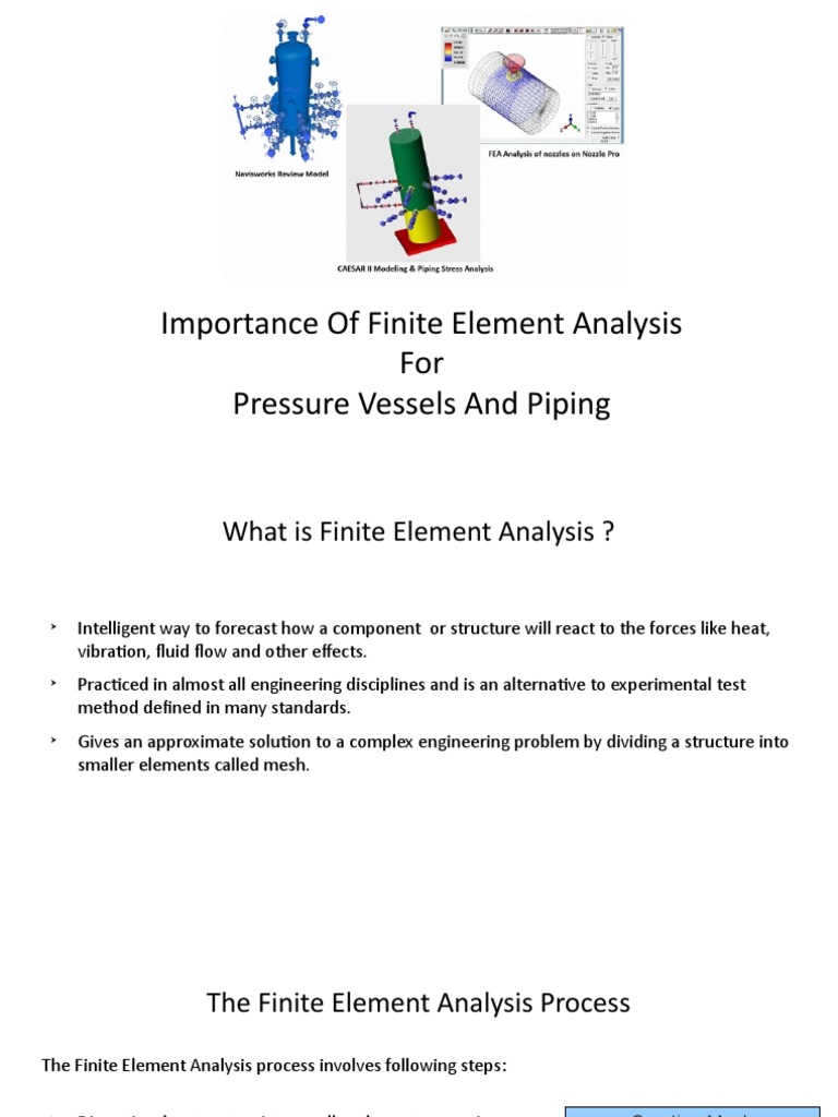 Importance of FEA for Pressure Vessels | PDF | Finite Element Method ...
