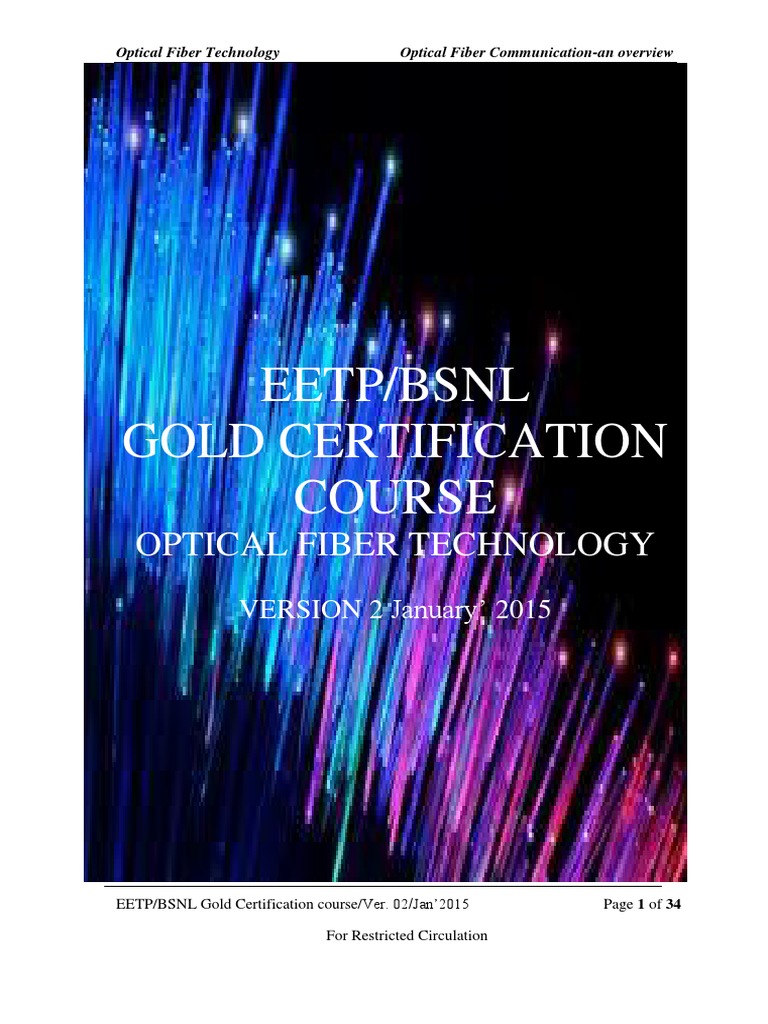 Overview of Optical Fiber Technology | PDF | Optical Fiber | Fiber To The X
