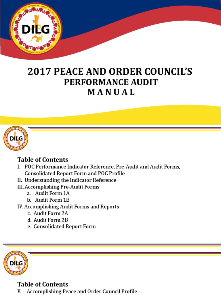POC Performance Audit Manual | Download Free PDF | Weighted Arithmetic ...