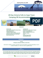 20 Day Victoria Falls To Cape Town Accommodated OR Camping