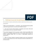 Defining Corporate Social Responsibility
