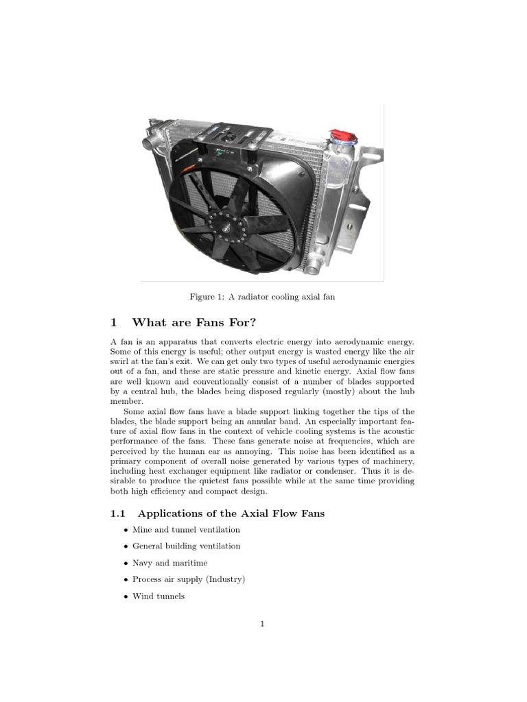 Chap1 Axial Flow Fans | PDF | Fluid Dynamics | Liquids