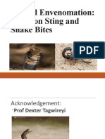 Animal Envenomation: Scorpion Sting and Snake Bites