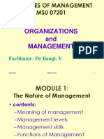 Module 1 INTRODUCTION TO PRINCIPLES OF MGT