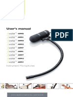 Dvote 4099 Instrument Microphones Users Manual PDF