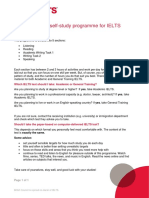 Self-study IELTS preparation programme guide